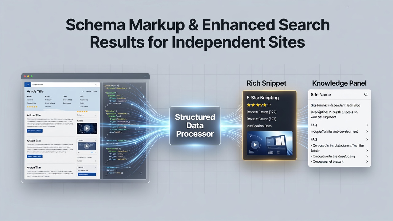 The Connection Between Schema Markup Implementation and Enhanced Search Result Features for Independent Content Sites